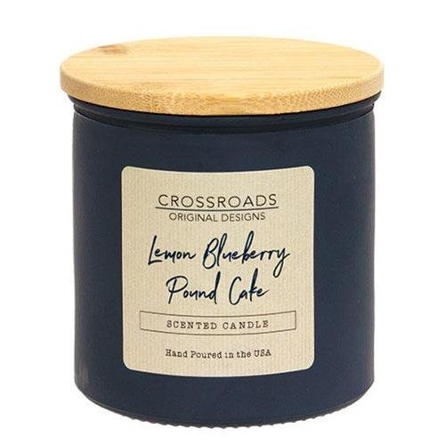 Lemon Blueberry Pound Cake 14oz Jar Candle w/Wood Lid - The Fox Decor