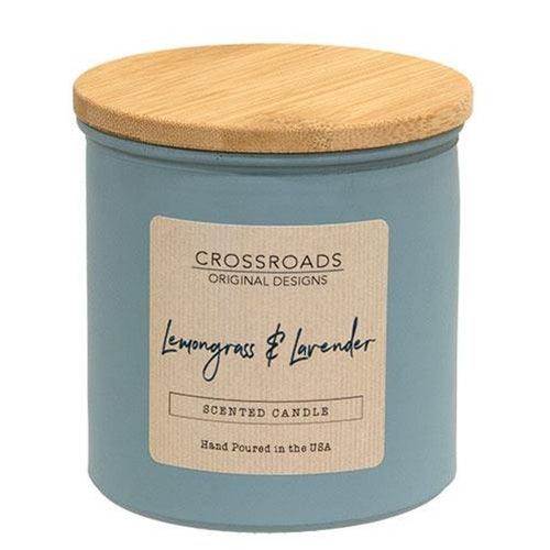 Lemongrass & Lavender 14oz Jar Candle w/Wood Lid - The Fox Decor