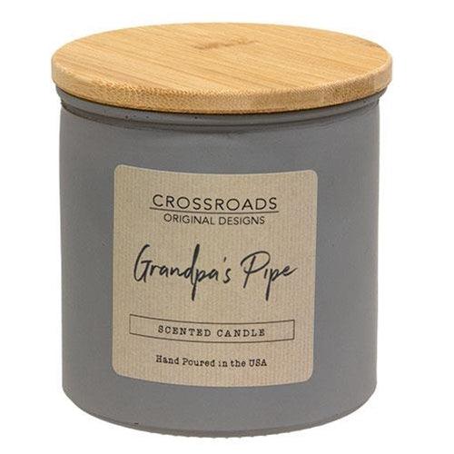Grandpa's Pipe 14oz Jar Candle w/Wood Lid - The Fox Decor