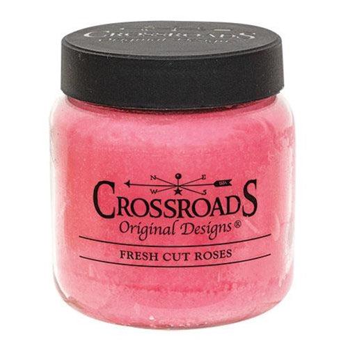 Fresh Cut Roses Jar Candle, 16oz - The Fox Decor