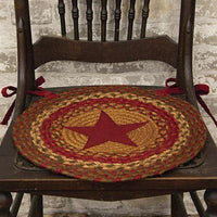Thumbnail for Cinnamon Star Braided Chair Pad Set of 4 - The Fox Decor
