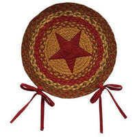 Thumbnail for Cinnamon Star Braided Chair Pad Set of 4 - The Fox Decor