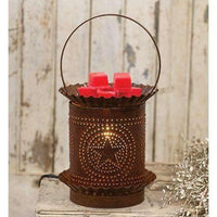 Thumbnail for Rusty Jumbo Wax Melter w/Punched Stars - The Fox Decor