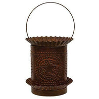 Thumbnail for Rusty Jumbo Wax Melter w/Punched Stars - The Fox Decor