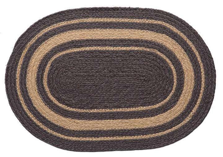 Grayson Placemats set of 4 Black Jute - The Fox Decor