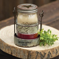 Thumbnail for Spiced Apple Cider 3 Layer Jar Candle w/Tin Holder, 14oz - The Fox Decor