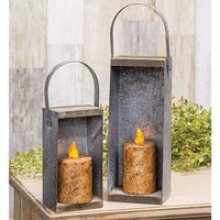Thumbnail for 2/Set, Rustic Candle Boxes - The Fox Decor