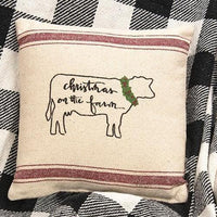 Thumbnail for Christmas on the Farm Pillow - The Fox Decor