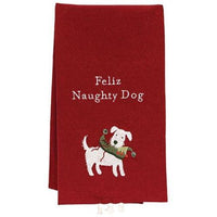 Thumbnail for Feliz Naughty Dog Dish Towel - The Fox Decor