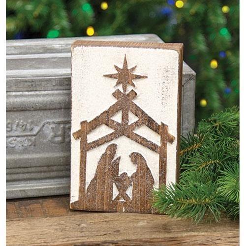 Nativity Box Sign - The Fox Decor