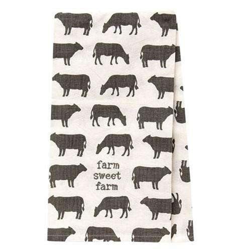 Farm Sweet Farm Cow Dish Towel - The Fox Decor