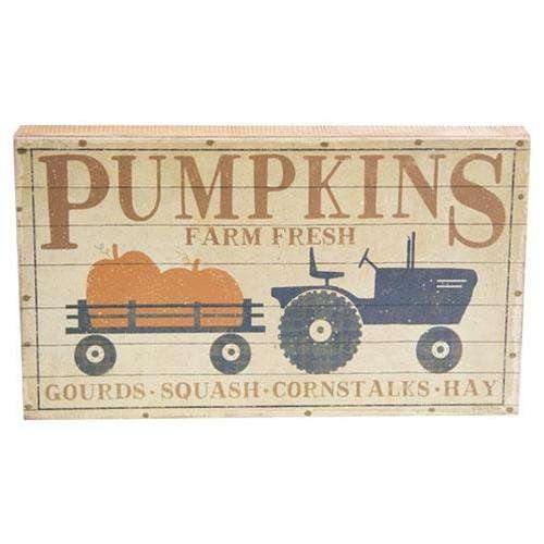 Pumpkins Box Sign - The Fox Decor