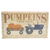 Thumbnail for Pumpkins Box Sign - The Fox Decor
