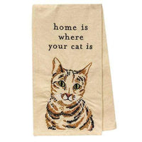 Thumbnail for Home Is Where Your Cat Is Dish Towel - The Fox Decor
