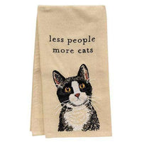 Thumbnail for Less People More Cats Dish Towel - The Fox Decor