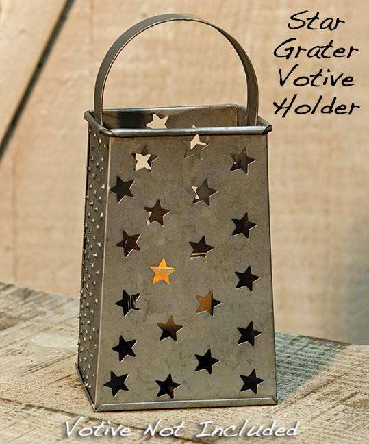 ^^Star Grater Votive Holder 8" - The Fox Decor