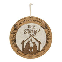 True Story Nativity Wreath Insert - The Fox Decor