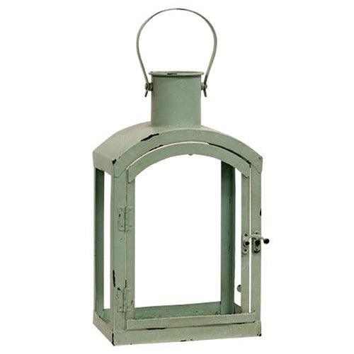 Distressed Green Lantern w/Glass, Sm - The Fox Decor