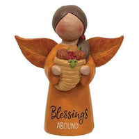 Thumbnail for Blessings Abound Angel w/Cornucopia - The Fox Decor