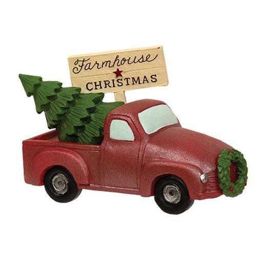 Farmhouse Christmas Truck w/Tree - The Fox Decor