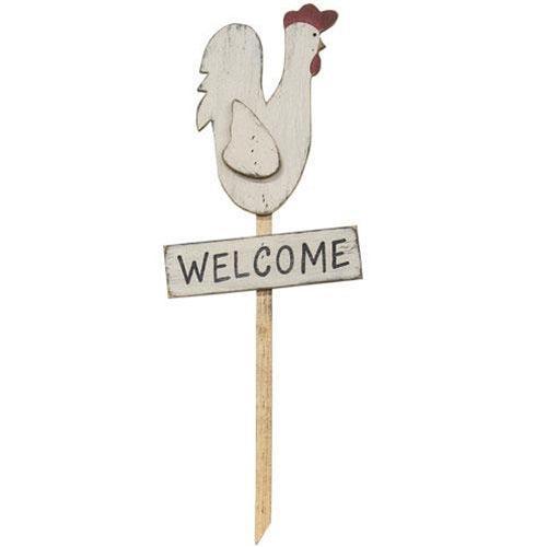 Welcome Chicken Yard Stake - The Fox Decor