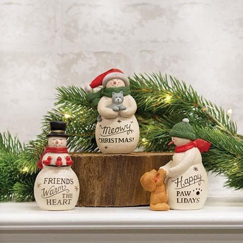 Resin Friends Warm the Heart Snowman - The Fox Decor