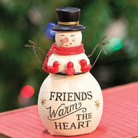 Thumbnail for Resin Friends Warm the Heart Snowman - The Fox Decor