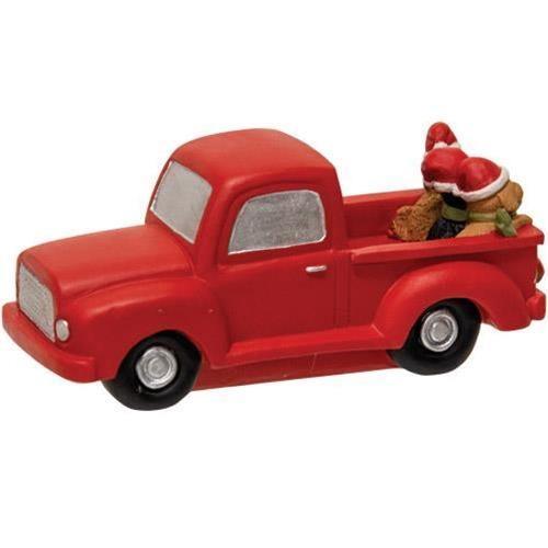 Resin Christmas Truck With Dogs - The Fox Decor