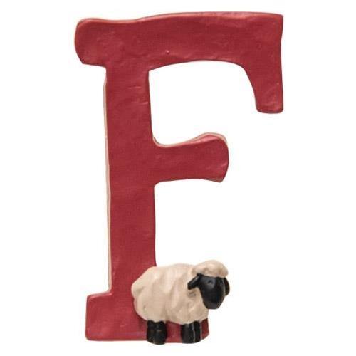 5/Set, Resin "Faith" Letters With Holy Family & Sheep - The Fox Decor