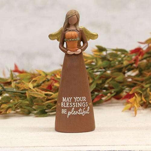 May Your Blessings Be Plentiful Resin Angel - The Fox Decor