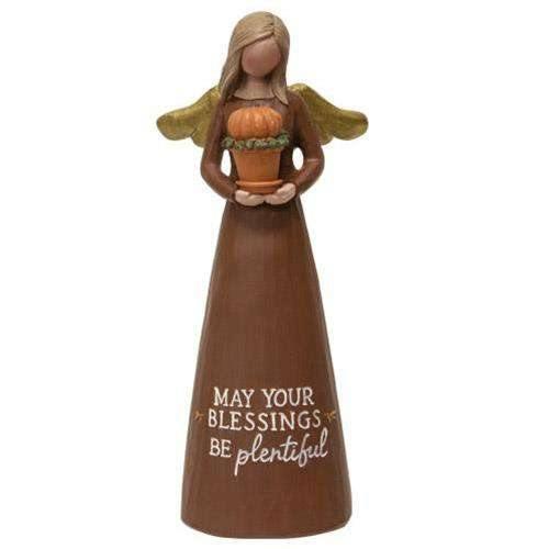 May Your Blessings Be Plentiful Resin Angel - The Fox Decor