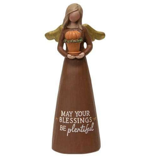 May Your Blessings Be Plentiful Resin Angel