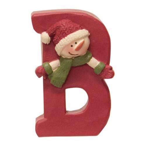 7/Set, Resin "Believe" Letters With Snowmen - The Fox Decor