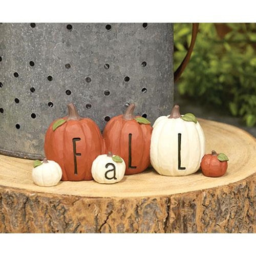 "Fall" Resin Pumpkins - The Fox Decor