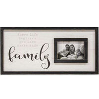 Thumbnail for Family Framed Sign With Picture Frame, 12x24