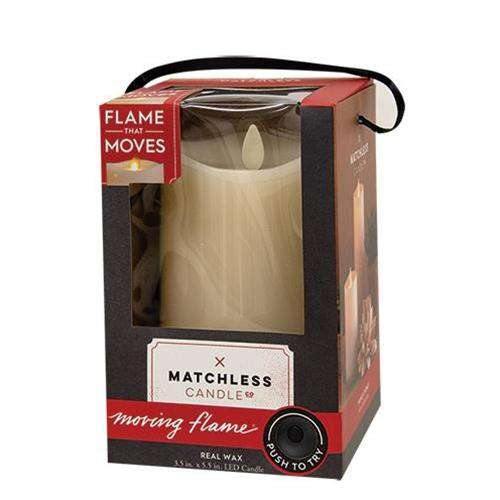 Matchless Flame Candle, 3.5" x 5.5" - The Fox Decor