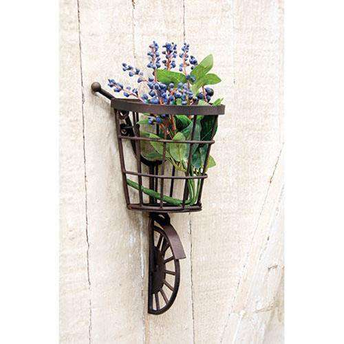 Bicycle Wall Hanging with Basket