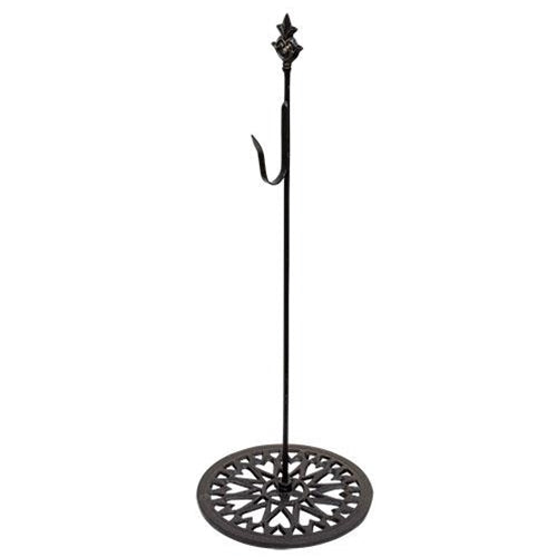Black Metal Wreath Stand, 24" - The Fox Decor