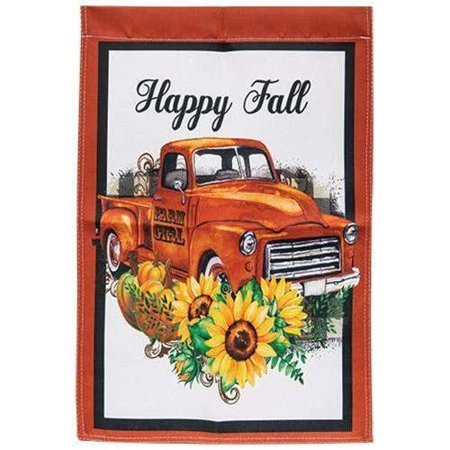 Truck With Pumpkins Garden Flag - The Fox Decor