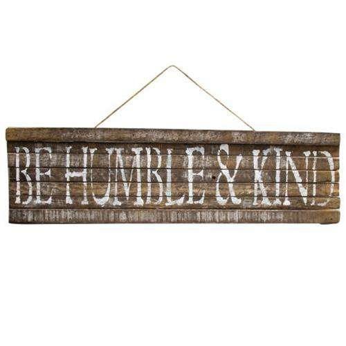 *Be Humble & Kind Lath Sign - The Fox Decor