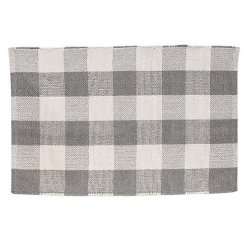 Gray Buffalo Check Door Mat, 36x24 - The Fox Decor