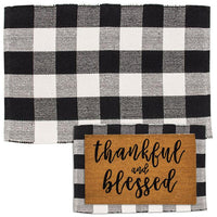 Black Buffalo Check Door Mat, 36x24 - The Fox Decor