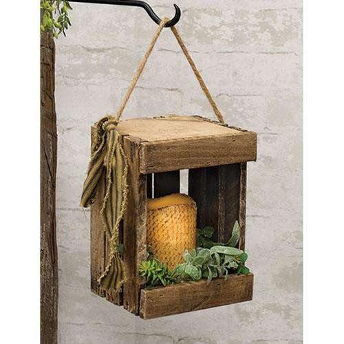 Hanging Lath Crate, 9" - The Fox Decor