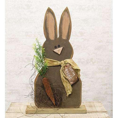Chocolate Bunny on Base, 2 ft - The Fox Decor