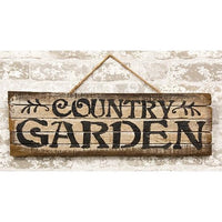 Thumbnail for Hanging Lath Country Garden Sign