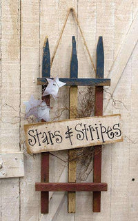 Thumbnail for Stars & Stripes Americana Lath Gate - The Fox Decor