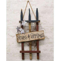 Thumbnail for Stars & Stripes Americana Lath Gate - The Fox Decor