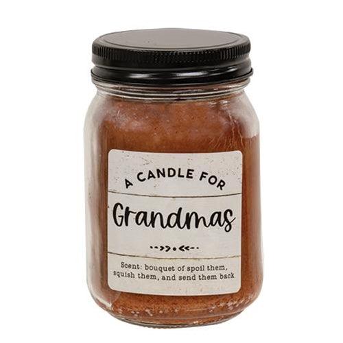 A Candle For Grandmas BMS Pint Jar Candle - The Fox Decor