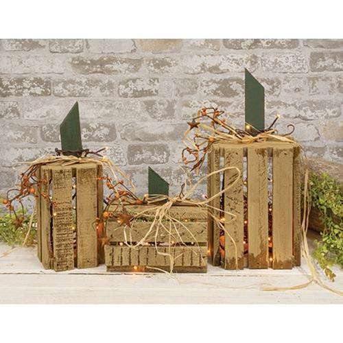 White Vertical Pumpkin Lantern, 13.5" - The Fox Decor