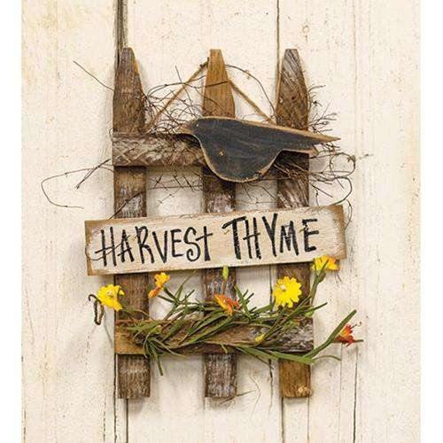 Hanging Lath Harvest Time Gate - The Fox Decor